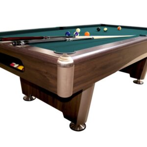 Billardtisch, Pool, Triumph Plus, braun, 8 ft., Simonis 760 blaugrün