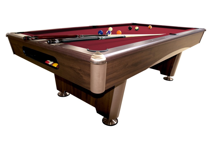 Billardtisch, Pool, Triumph Plus, braun, 7 ft., Simonis 860 gelbgrün