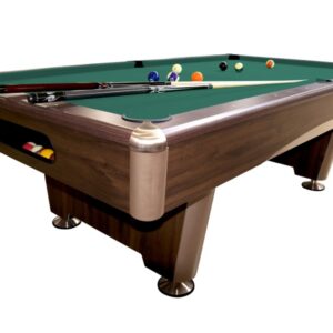 Billardtisch, Pool, Triumph Plus, braun, 8 ft., Simonis 860 gelbgrün