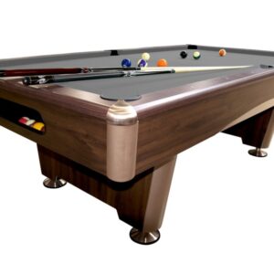 Billardtisch, Pool, Triumph Plus, braun, 8 ft., Clubtuch grau