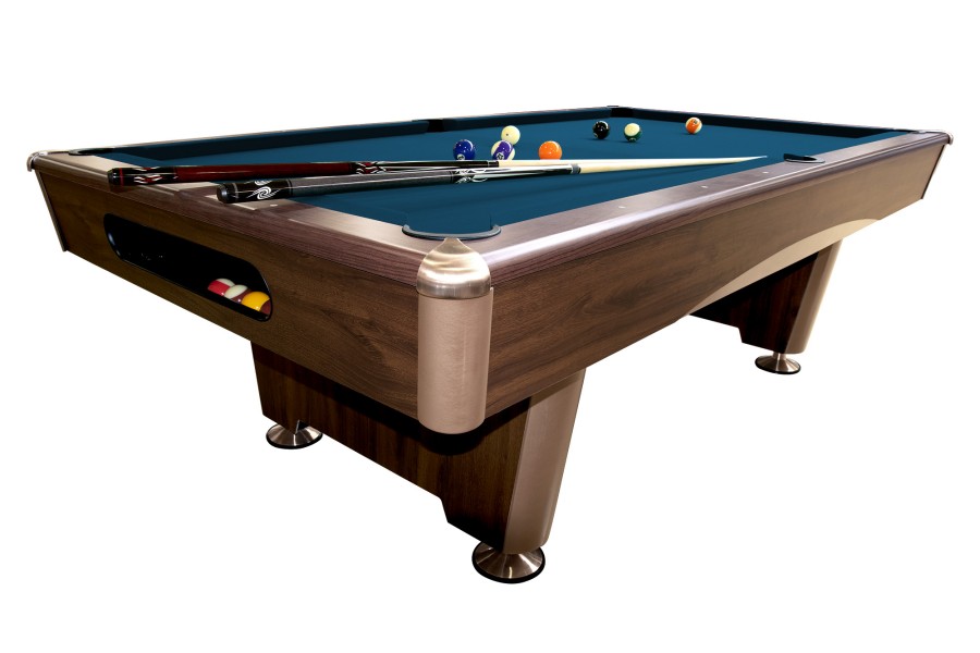 Billardtisch, Pool, Triumph, braun, 7 ft, Clubtuch royalblau