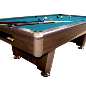 Billardtisch, Pool, Triumph Plus, braun, 7 ft., Simonis 860 turnierblau